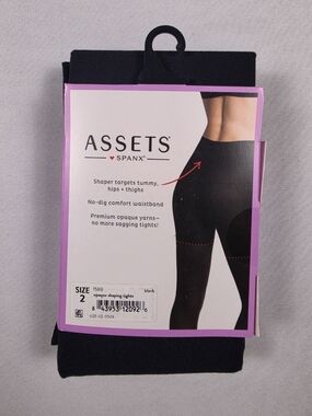 SPANX ASSETS Black Opaque Shaping Tights